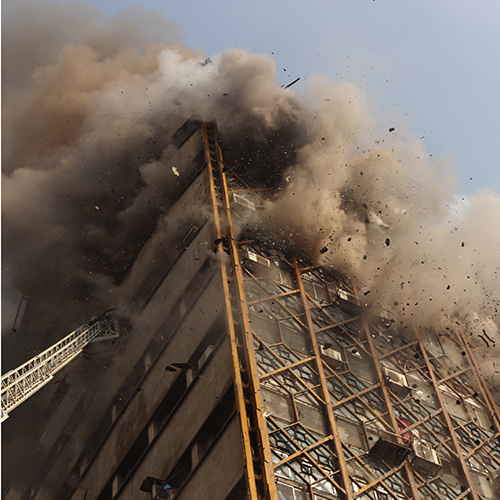 High-rise tragedy in Iran*As a firefighter, there are few things worse and more moving than losing your fellow firefighters and colleagues while battling a blaze and rescuing people on the fireground, writes Navid Bayat 