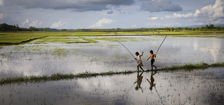 Reflections, Bangladesh river